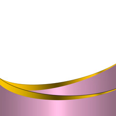 Gold pink border frame certificate.