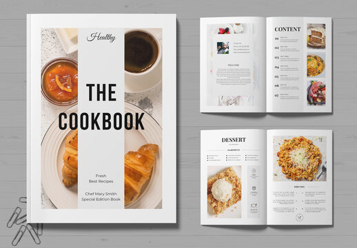 Cookbook Template Design