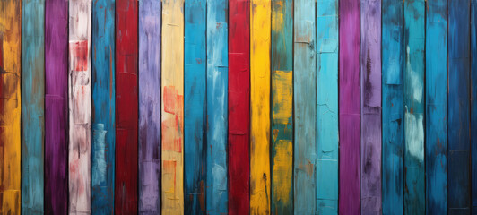 Old rustic abstract painted wooden wall table floor texture - wood background panorama banner long