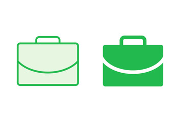 Briefcase icon set. suitcase icon. luggage symbol.