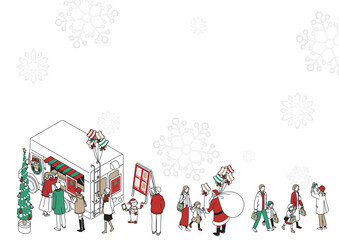 クリスマスのフレーム