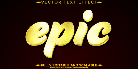 Golden luxury text effect, editable shiny and elegant text style