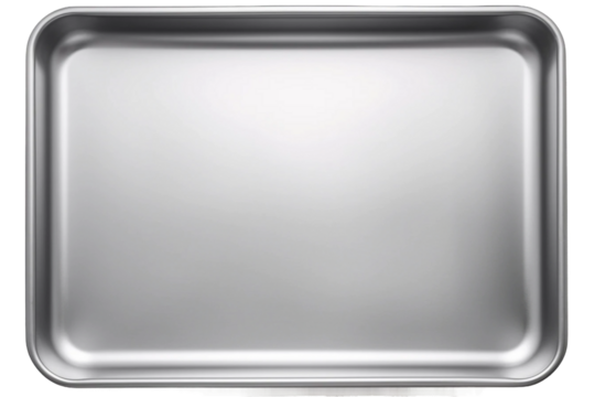 Aluminum baking sheet, PNG file, Transparent Background
