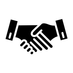 Fototapeta premium Handshake Icon Style