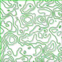 Abstract paper fluid liquid curve shape seamless pattern. Flow backdrop ornament background with geometric structure. Vector seamless line decoration with wave design can be used in giftcard, template