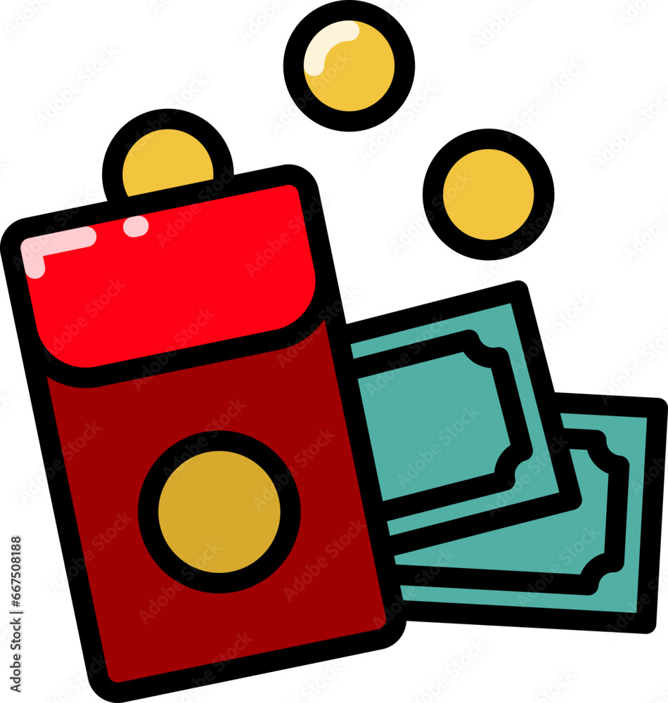 Poster Red envelope icon