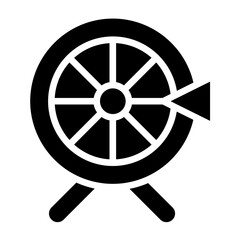 Fototapeta premium Lottery Wheel Icon Style