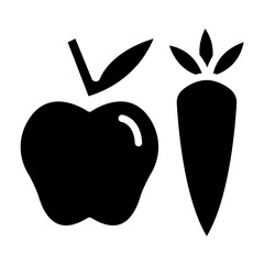 Healthy Food Icon Style