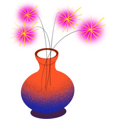 Flower Vase Illustration