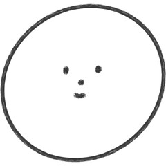 Simple Smile Doodle Face Shape