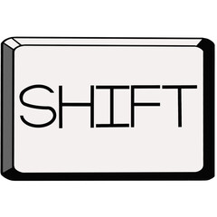 Shift button keyboard