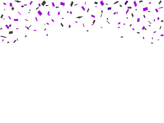 上から降る紙吹雪（紫黒）