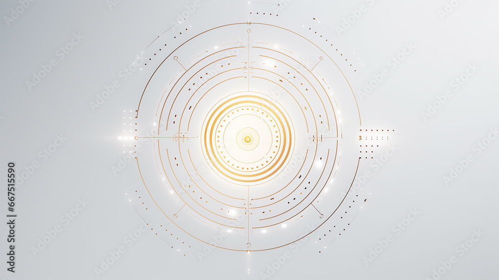 Aufkleber white computer chip light fluorescent button isolated on the background computer graphics website design