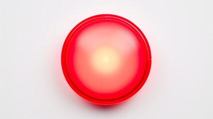 red light fluorescent button isolated on the background of computer graphics website design