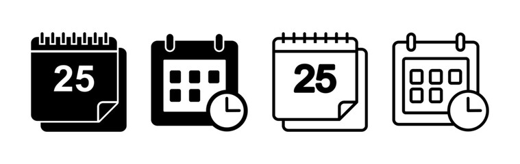 calendar icon vector. Calender symbol