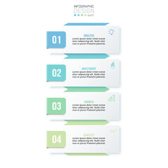Infographic template business concept with workflow.
