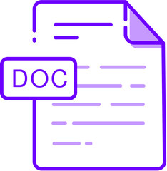 illustration of a icon document