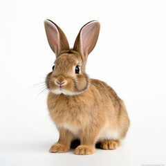Rabbit, bunny isolated on white background