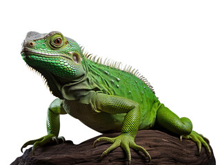Fototapeta premium lizard isolated on a transparent background PNG, Generative Ai