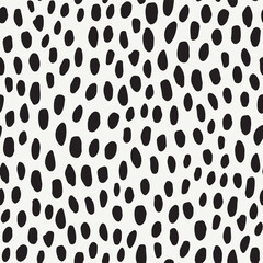 Black Spots. Decorative vector seamless pattern. Repeating background. Tileable wallpaper print.