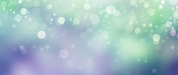 Abstract blur bokeh banner background. Lavender purple and sage green bokeh background