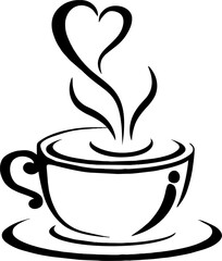 coffee set, icon, coffee shop