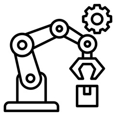 Industrial Robot Icon
