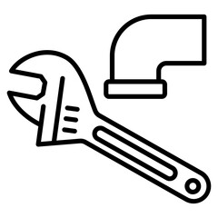 Obraz premium Wrench Icon