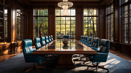 Spacious Boardroom with Luxurious Seating