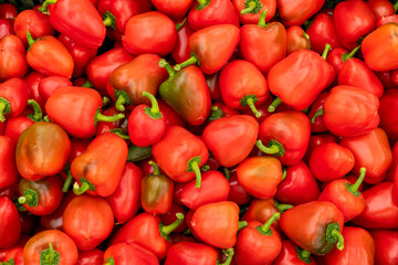 Fresh sweet red pepper - stock photo