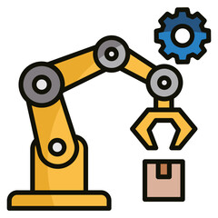 Industrial Robot Icon