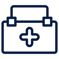 Medicine storage box icon