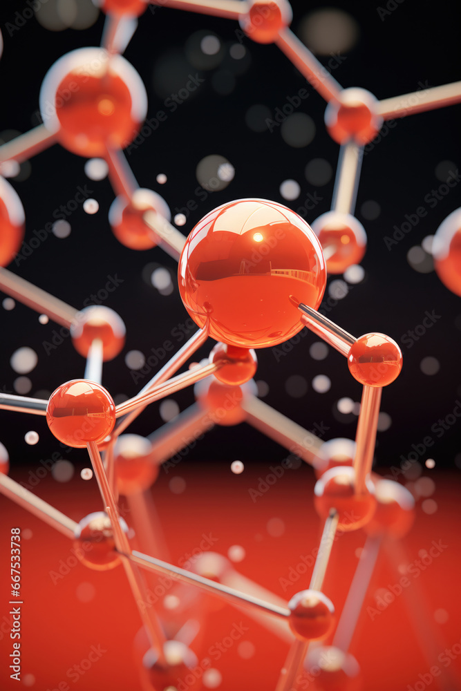 Poster A close-up view of a bunch of red spheres. This image can be used for various purposes such as graphic design, advertising, or decoration.