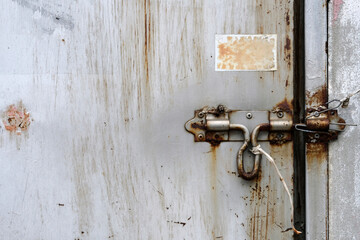 old lock on the door