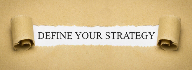 Define Your Strategy - obrazy, fototapety, plakaty