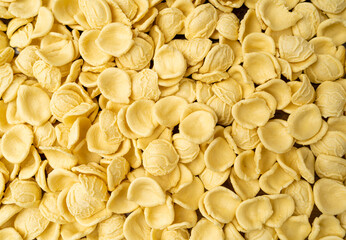 Raw Orecchiette Pasta, Homemade Dry Macaroni, Italian Recchietedde