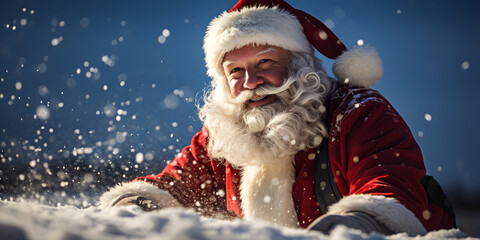 Santa Clause, Father Christmas, Saint Nicholas, Saint Nick, Kris Kringle - Generative AI 