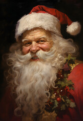Santa Clause, Father Christmas, Saint Nicholas, Saint Nick, Kris Kringle - Generative AI 