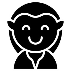 Obraz premium Vector Icon Elf, Science Fiction, Character, Costume, Metal, Fantasy