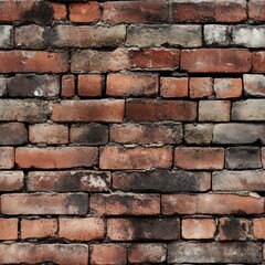 Obraz premium Brick Details at a Glance. seamless picture