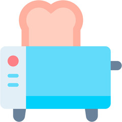 Vector Icon Toaster, Toast, Bread Toast, BreakFast, Bread, electrical appliance