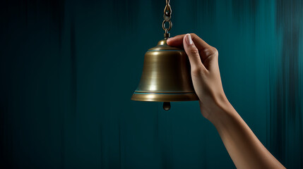 Hand Ringing a Bell