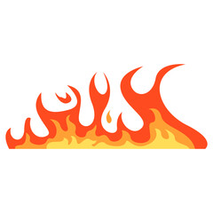 Fire border frame vector art