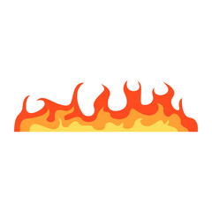 Fire border frame vector art