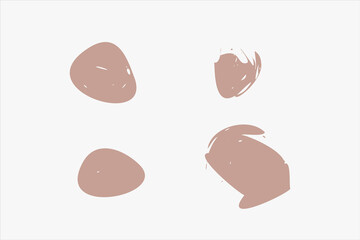 circle brush ink grunge collection