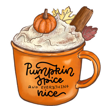 Brown Minimalist cup fall autumn quote
