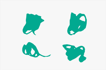 circle brush ink grunge collection