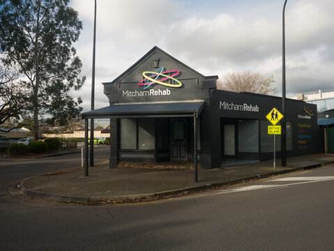 Exterior view of Mitcham Rehab clinic on the corner of Princes Road on July 19, 2021 in South Australia, Australia
