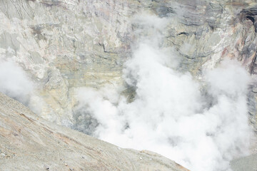 火口の噴気