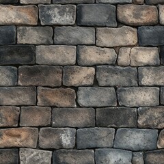 Fototapeta premium Pavers close up photograph. seamless picture